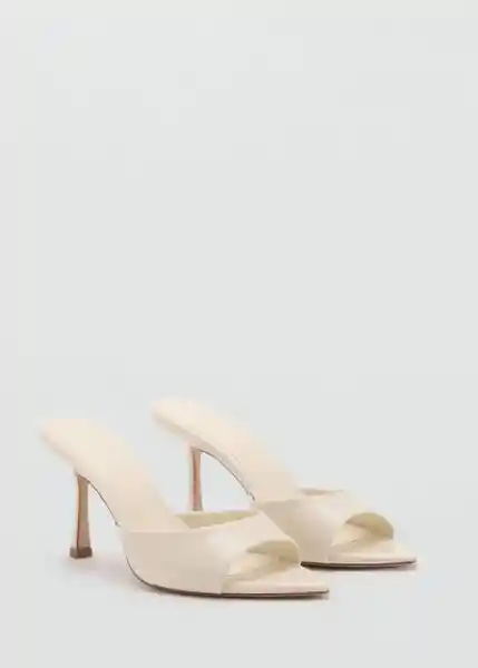 Sandalias Pepyw Blanco Talla 37 Mujer Mango