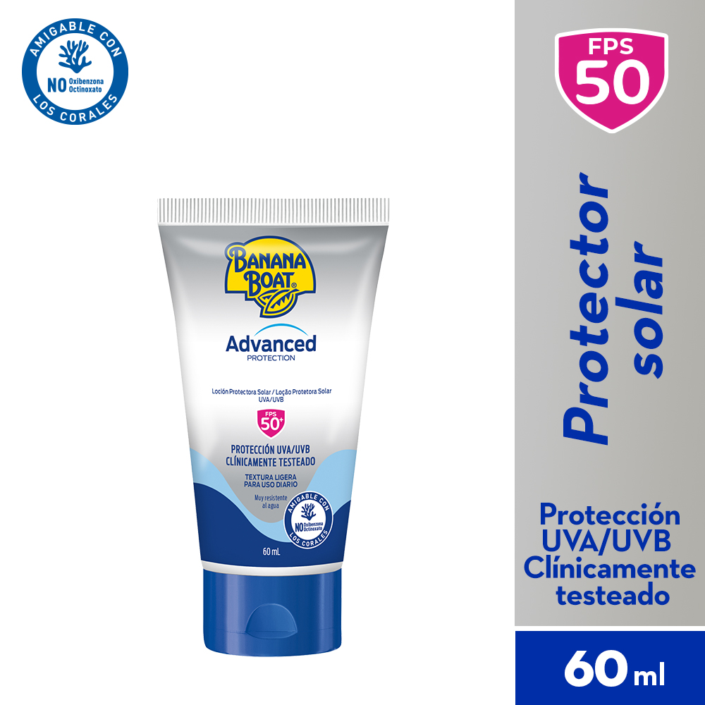Banana Boat Protector Solar Advanced FPS 50 60 mL