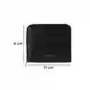 Cartera Para Mujer Con Textura Granulada Negro Serie Miniso
