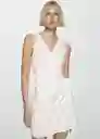 Vestido Emery2 Offwhite Talla 26 Mujer Mango