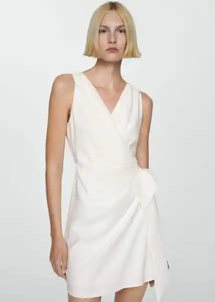 Vestido Emery2 Offwhite Talla 26 Mujer Mango