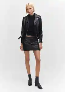 Chaqueta Fest Negro Talla S Mujer Mango