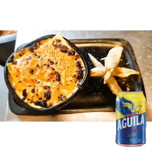 Combo Lasagna de Camarones + Aguila Orig Lta 330ml