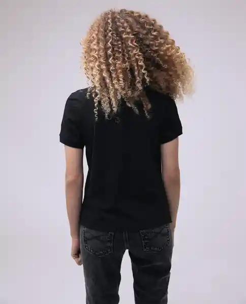  Camiseta Polo Mujer Negro Talla Xl 600D007 AMERICANINO 