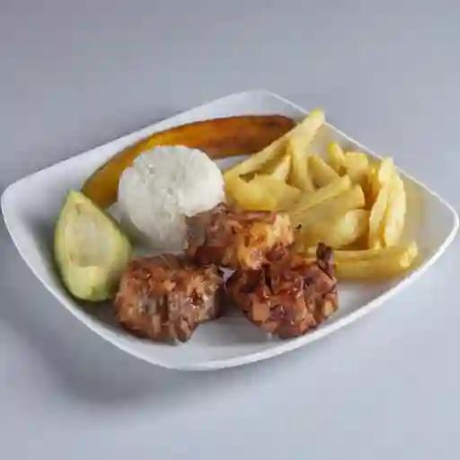 Tabla Mixta Tres Carnes Pollo, Carne y Lomo