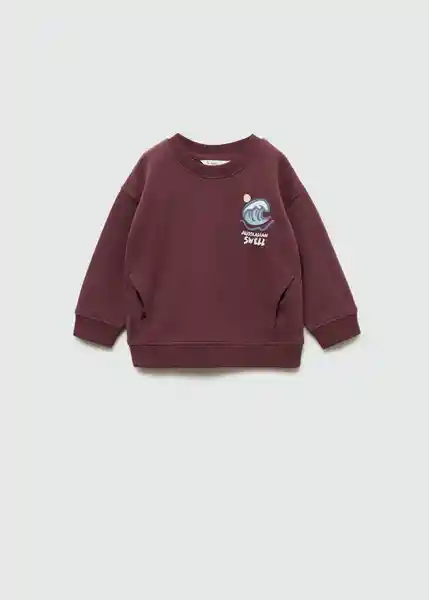 Sudadera Coast Burdeos Talla 67 Niños Mango