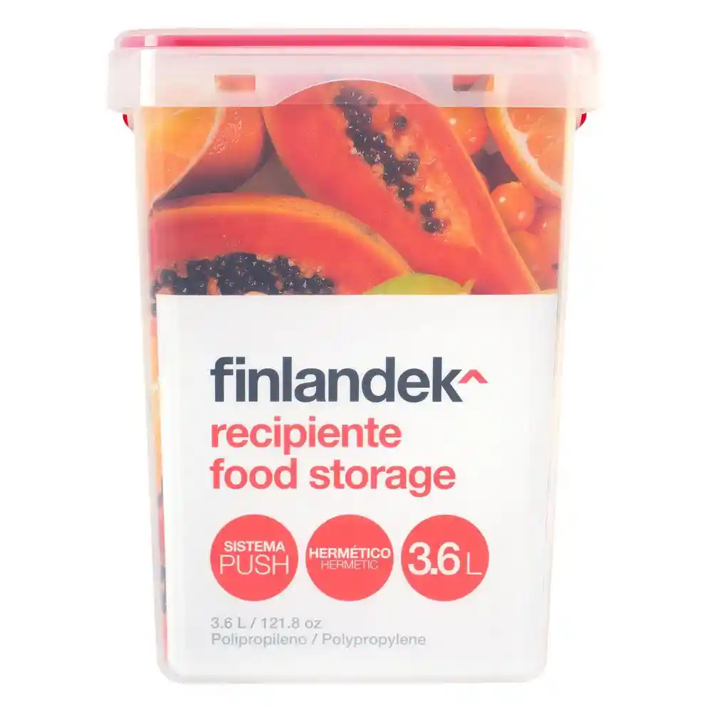 Recipiente Borde Rojo Finlandek 823