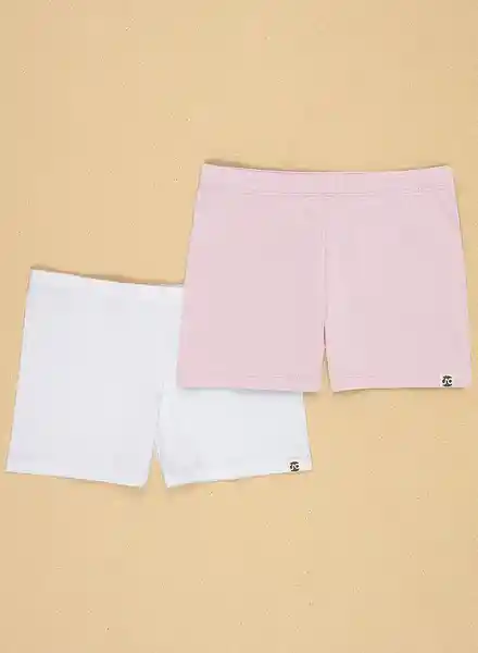 Gef Short New Dúo Tabhita Niña Surtido Rosado-Blanco Talla 10