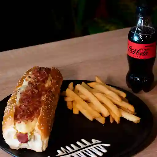 Perro Americano+Papas+CocaCola Zero250