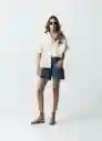 Camisa Mujer Amarillo Transparente Claro ML Naf Naf