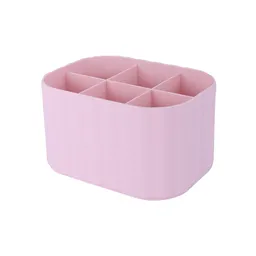 Organizador Plástico Compartimento Alta Macaron Rosa Miniso