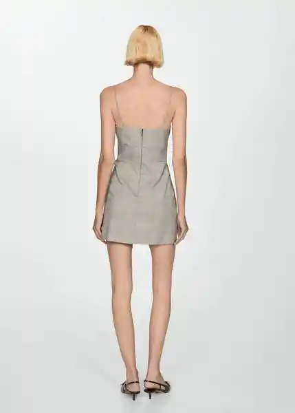 Vestido Sugar Gris Talla M Mujer Mango