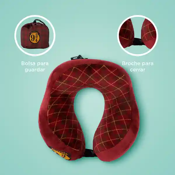 Almohada de Viaje Para Cuello Serie Harry Potter Rojo Miniso