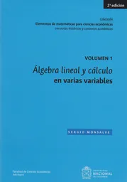 Álgebra Lineal y Cálculo en Varias Variables - Sergio Monsalve