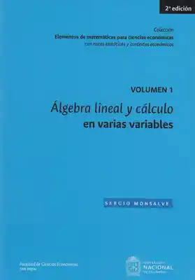 Álgebra Lineal y Cálculo en Varias Variables - Sergio Monsalve