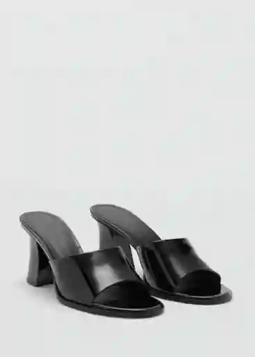 Sandalias Polo Negro Talla 39 Mujer Mango