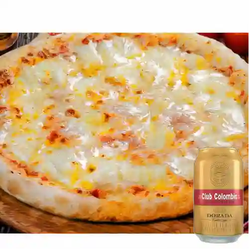 Combo Mozzarella Gratinada + Club Col. Dorada 330ml