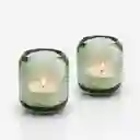 Evasolo Set Candelabro Acorn Verde