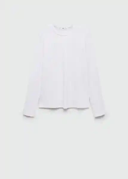 Camiseta Biri Blanco Talla XS Mujer Mango