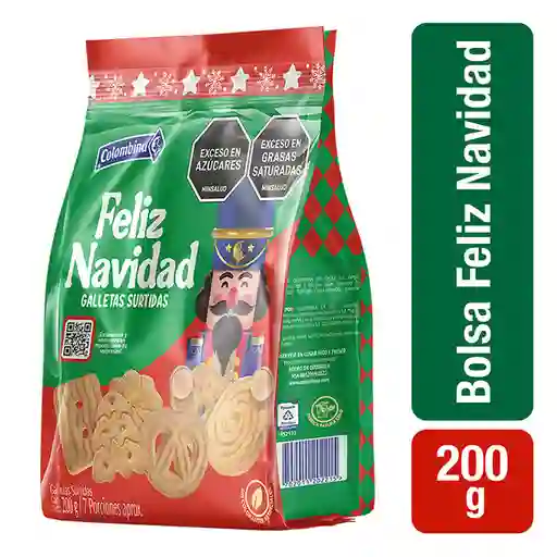 Bolsa Feliz Navidad Mod(12bs/1/200g)