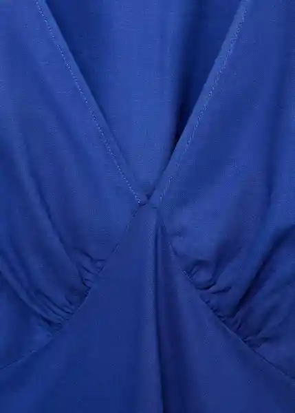 Vestido Red Azul Talla S Mujer Mango