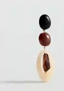 Pendientes Aida Granate Talla 99 Mujer Mango