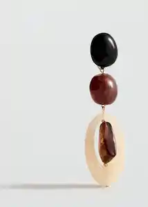 Pendientes Aida Granate Talla 99 Mujer Mango