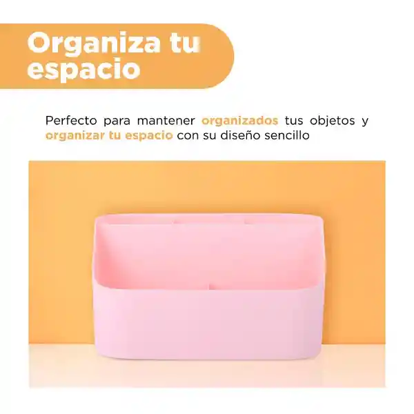 Organizador de Plástico de 5 Ranuras Mori Girl Rosa Miniso