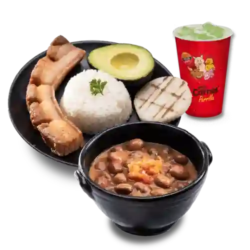 Cazuela de Frijol + Limonada