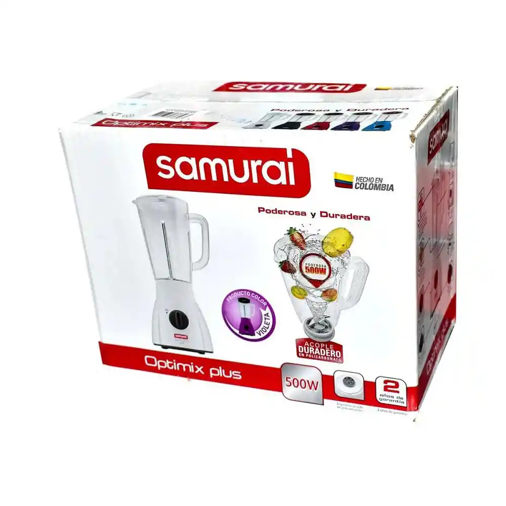 Samurai Licuadora Optimix Plus 2 Velocidades Violeta