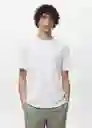 Camiseta Bellow Blanco Talla S Hombre Mango