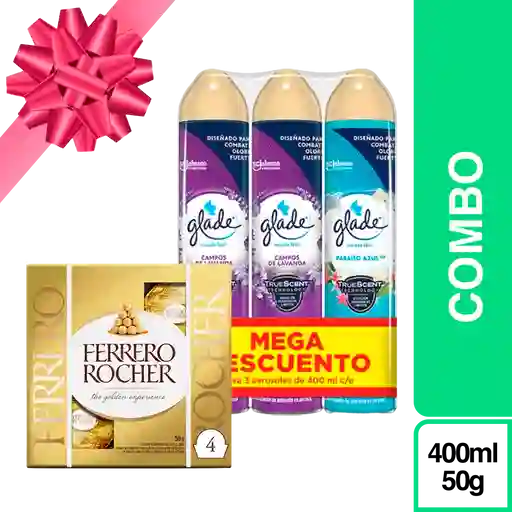 Combo Gratis Ferrero Rocher + Glade Aerosol Surtido