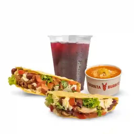 En combo tus tacos duros o blandos x 2