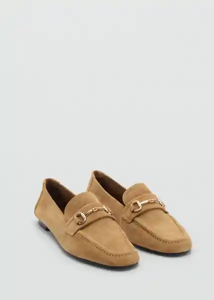 Zapatos Soft Tabaco Talla 37 Mujer Mango