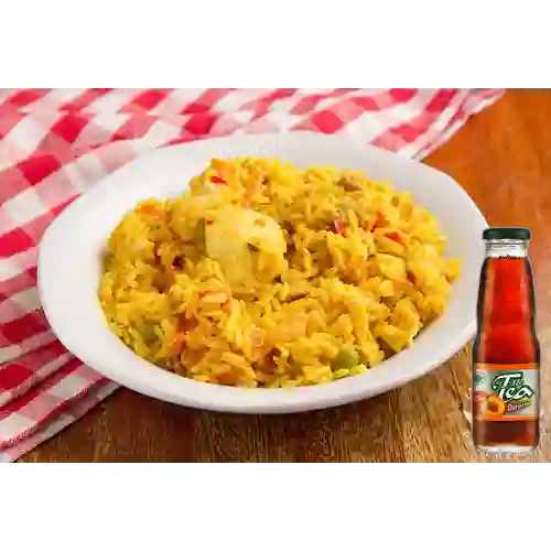 Combo Arroz con Pollo + Mr Tea Limón 300 ml