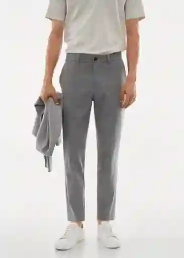 Pantalón Bologna Gris Claro Vigoré Talla 44 Hombre Mango