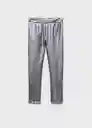 Leggings Roll Gunmetal Talla 06 Niñas Mango