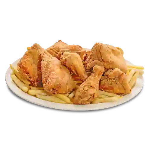 Pollo Broaster en Cuartos de Pechuga-ala