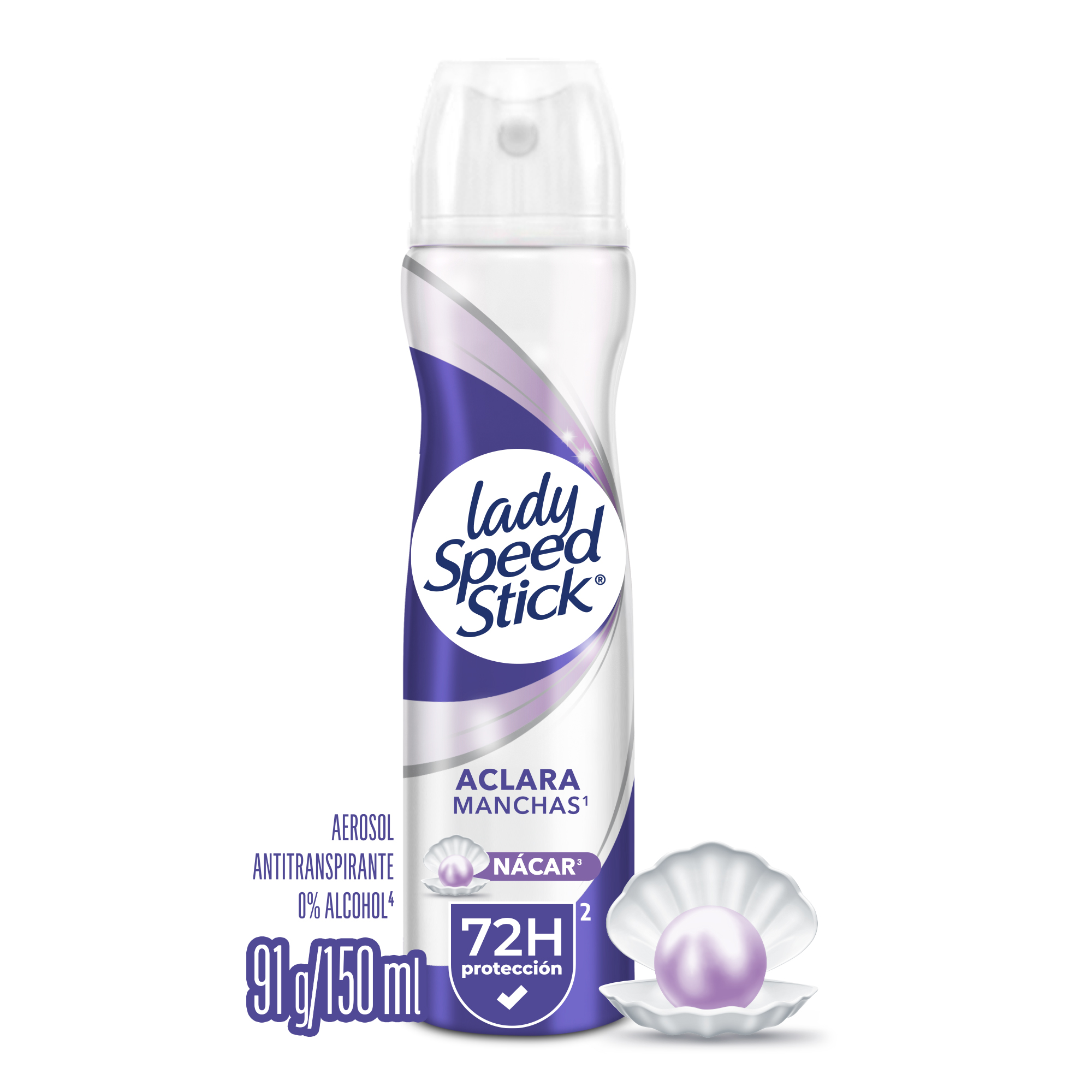 Desodorante para Mujer Derma Aclarado Lady Speed Stick Aerosol 150 ml