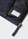 Abrigo Anorak Pepelu Navy Talla 71 Niños Mango
