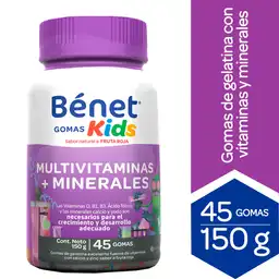 Bénet Gomas Kids Multivitaminas Y Minerales Sabor Fruta Roja