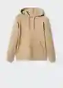 Buzo de Sudadera Bone Camel Talla XXL Hombre Mango