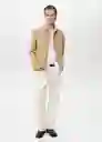 Chaqueta Nema Beige Talla M Hombre Mango