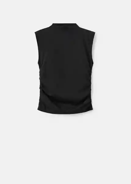 Top Xcanan Negro Talla XL Mujer Mango