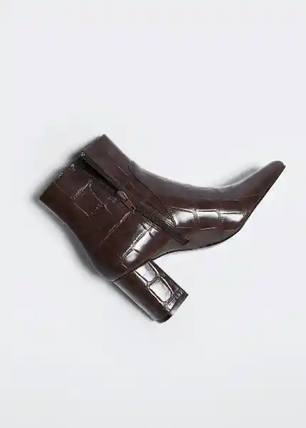 Botin Nilo1 Chocolate Talla 38 Mujer Mango