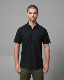 Camiseta Polo Hombre Negro L 192G004_NEG194007 Rifle
