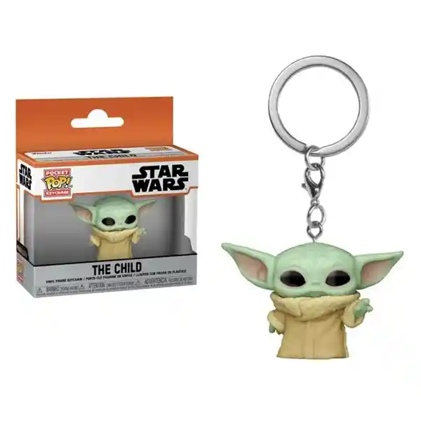 Funko Pop Llavero Baby Yoda The Child Star Wars Grogu