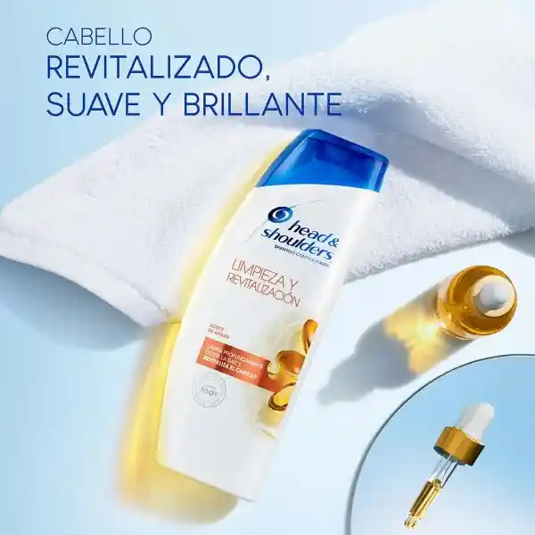 Head & Shoulders Limpieza y Revitalización Aceite de Argán Shampoo Control Caspa 375 ml + 180 ml Pack