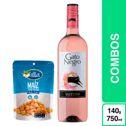 Combo Del Alba Maíz Tostado con Sal + Gato Negro Vino Rosado