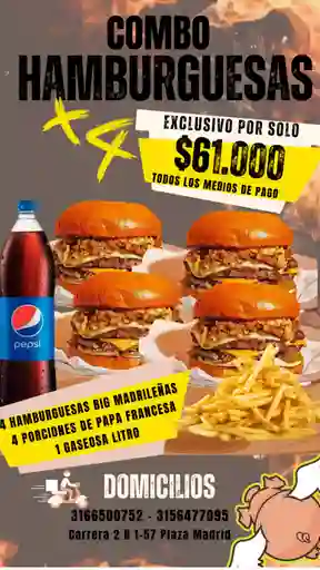 Combo hamburguesas